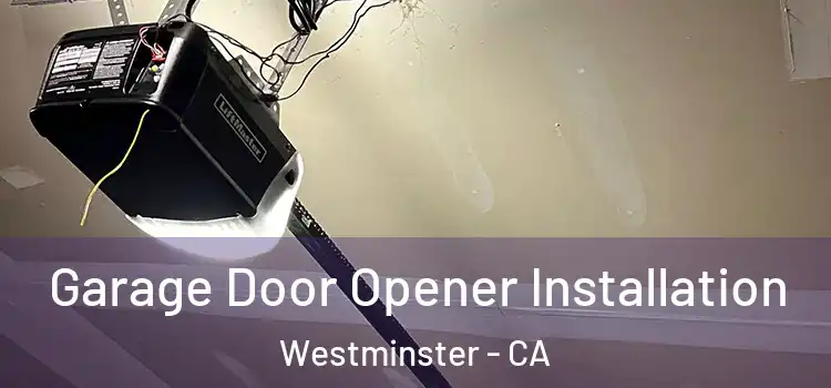  Garage Door Opener Installation Westminster - CA