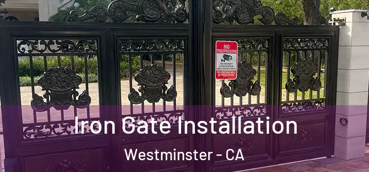  Iron Gate Installation Westminster - CA